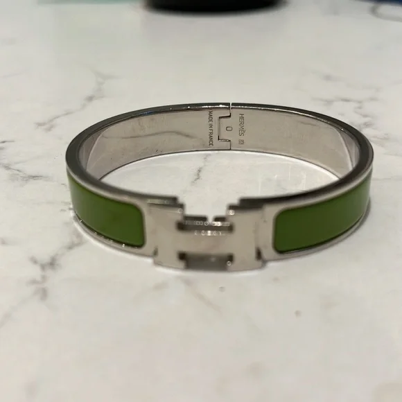 SOLD! Hermes Clic H Lime Green PM Bracelet . Gorgeous! unavailable at Hermes - Picture 3 of 6